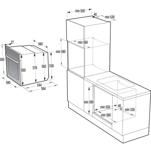 Фото - Комплект техники Gorenje Варочная панель + Духовой шкаф Gorenje GTW641KB + BOS 6737 E20FBG