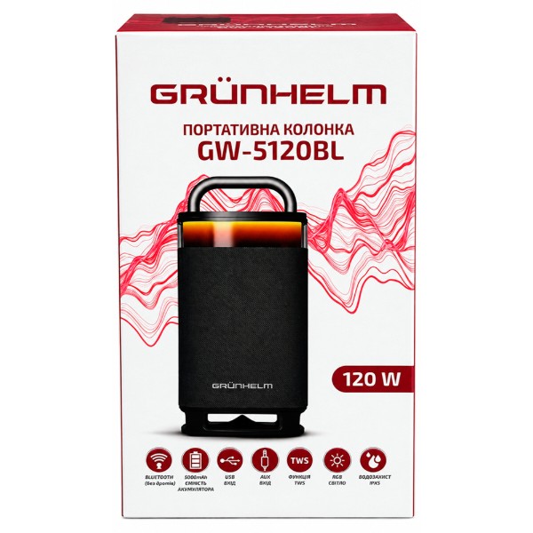 Фото - Портативная акустика Grunhelm GW-5120BL