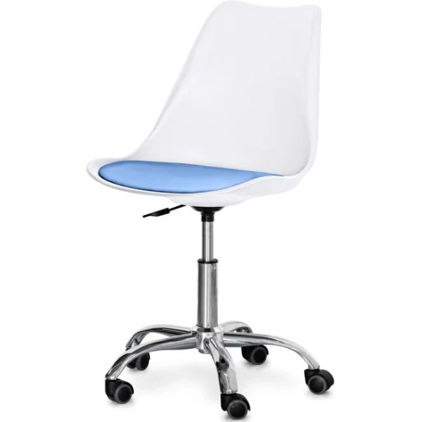 Фото - Кресло офисное Evo-kids Capri White/Blue (H-231 W/BL)
