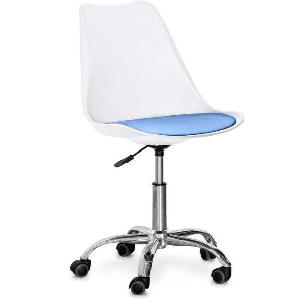 Фото - Кресло офисное Evo-kids Capri White/Blue (H-231 W/BL)