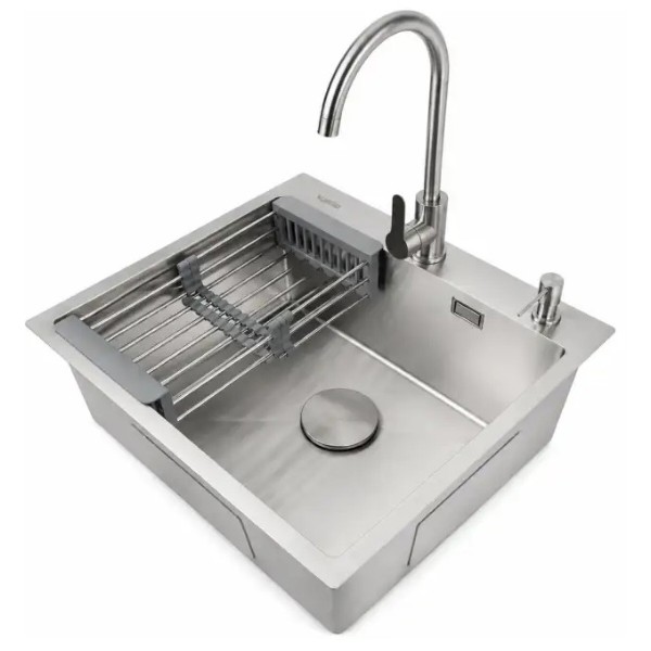 Фото - Мойка кухонная Ventolux HMKS 6050 SS 3/0,6