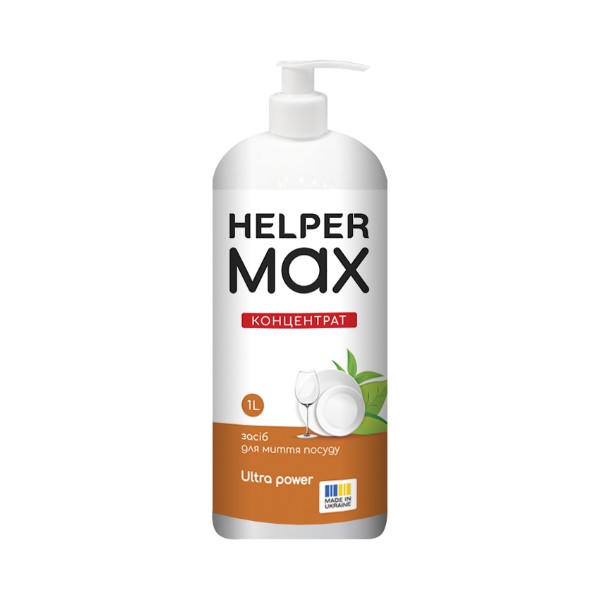 Фото - Засіб для ручного миття посуду Helper Ultra Power 1л (4820183972095)