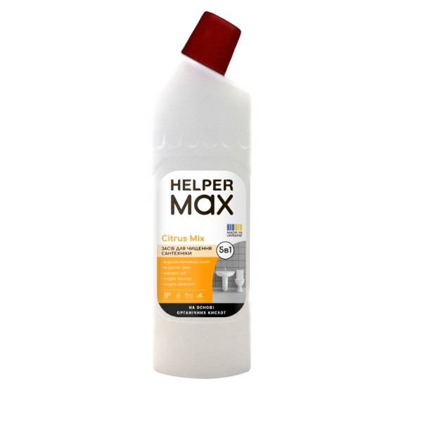 Фото - Средство для чистки унитаза Helper Max Цитрусовый микс Citrus Mix 1 л (4820183973016)
