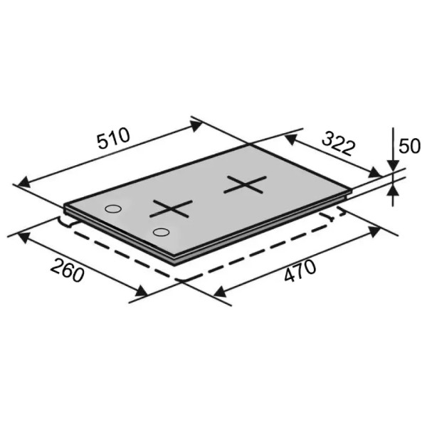 Фото - Варильна поверхня газова Ventolux HG320 RCS (BK) 11