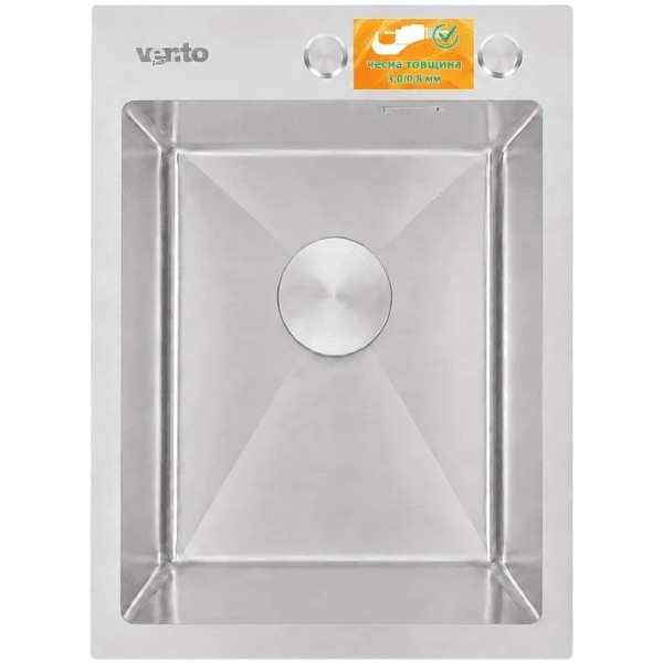Фото - Мойка кухонная Ventolux HMKS 4050 SS MC DECOR 3/0,8