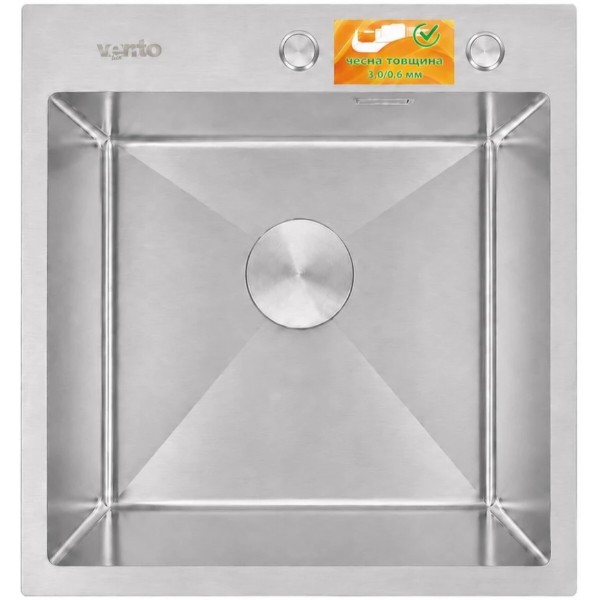 Фото - Мойка кухонная Ventolux HMKS 5050 SS 3/0,6