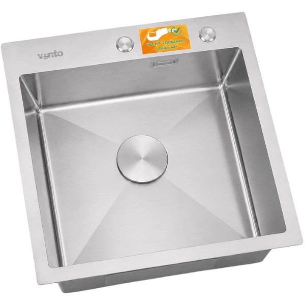 Фото - Мойка кухонная Ventolux HMKS 5050 SS 3/0,6