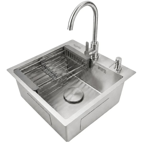 Фото - Мойка кухонная Ventolux HMKS 5050 SS MC DECOR 3/0,8