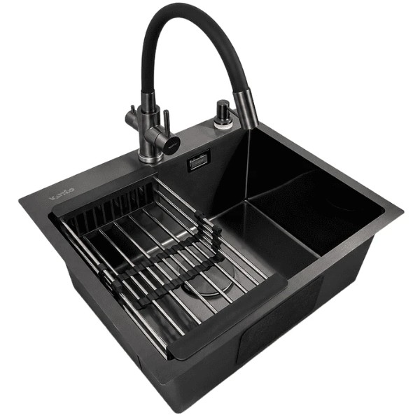 Фото - Мийка кухонна Ventolux HMKS 5448 PVD BK 3/0,6