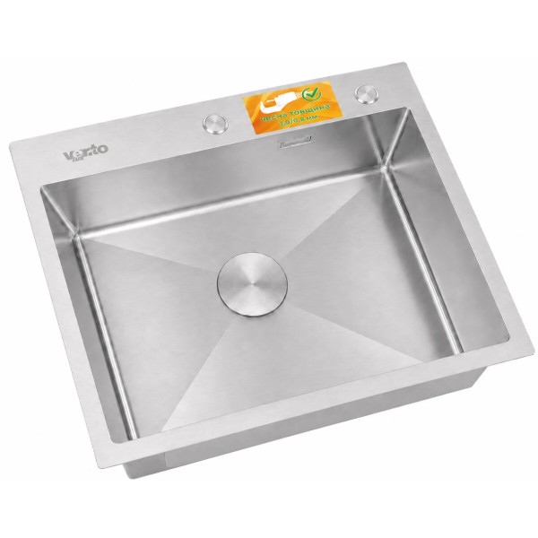 Фото - Мойка кухонная Ventolux HMKS 5448 SS MC DECOR 3/0,8
