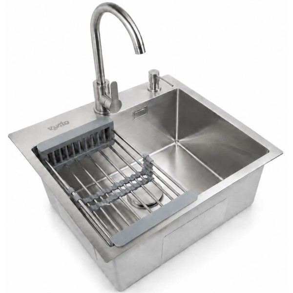 Фото - Мойка кухонная Ventolux HMKS 5448 SS MC DECOR 3/0,8
