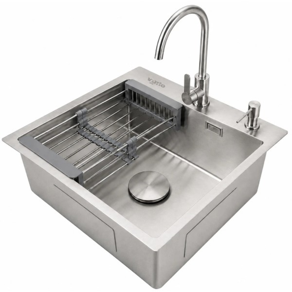 Фото - Мойка кухонная Ventolux HMKS 5448 SS MC DECOR 3/0,8