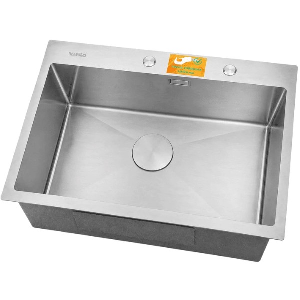Фото - Мойка кухонная Ventolux HMKS 5843 SS MC DECOR 3/0,6