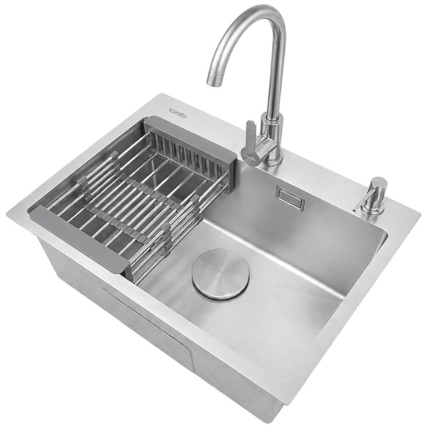 Фото - Мойка кухонная Ventolux HMKS 5843 SS MC DECOR 3/0,6