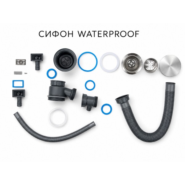 Фото - Мойка кухонная Ventolux HMKS 5848 SS 3/0,8