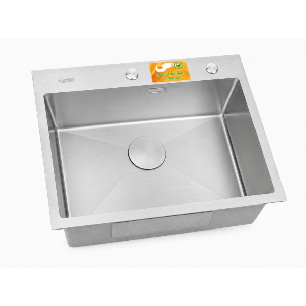 Фото - Мойка кухонная Ventolux HMKS 5848 SS 3/0,6