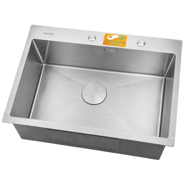 Фото - Мойка кухонная Ventolux HMKS 5848 SS MC DECOR 3/0,6