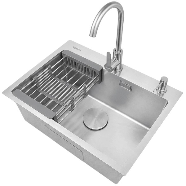 Фото - Мойка кухонная Ventolux HMKS 5848 SS MC DECOR 3/0,6