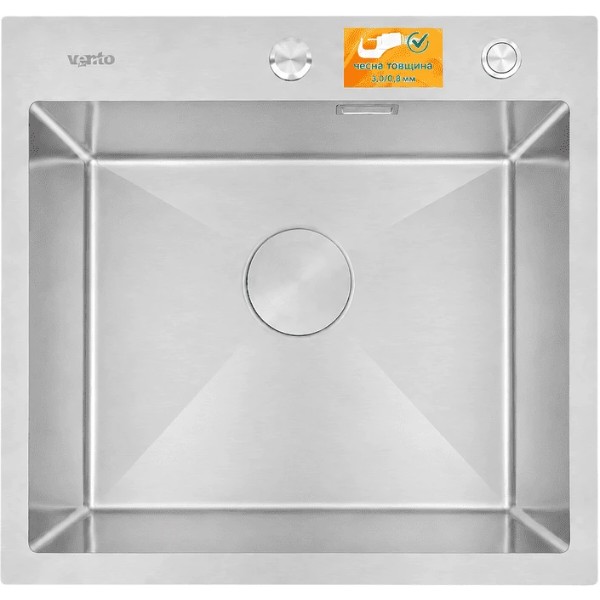Фото - Мойка кухонная Ventolux HMKS 5848 SS MC DECOR 3/0,8