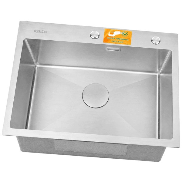 Фото - Мойка кухонная Ventolux HMKS 5848 SS MC DECOR 3/0,8