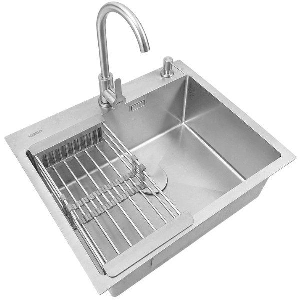 Фото - Мойка кухонная Ventolux HMKS 5848 SS MC DECOR 3/0,8