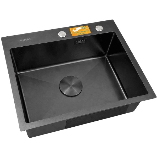 Фото - Мойка кухонная Ventolux HMKS 6045 PVD BKS 3/0,8