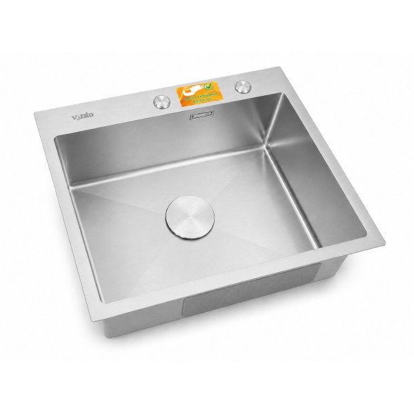 Фото - Мойка кухонная Ventolux HMKS 6045 SS 3/0,6