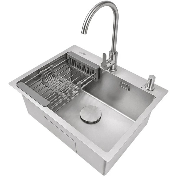 Фото - Мойка кухонная Ventolux HMKS 6045 SS MC DECOR 3/0,6