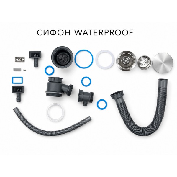 Фото - Мойка кухонная Ventolux HMKS 6045 SS MC DECOR 3/0,8