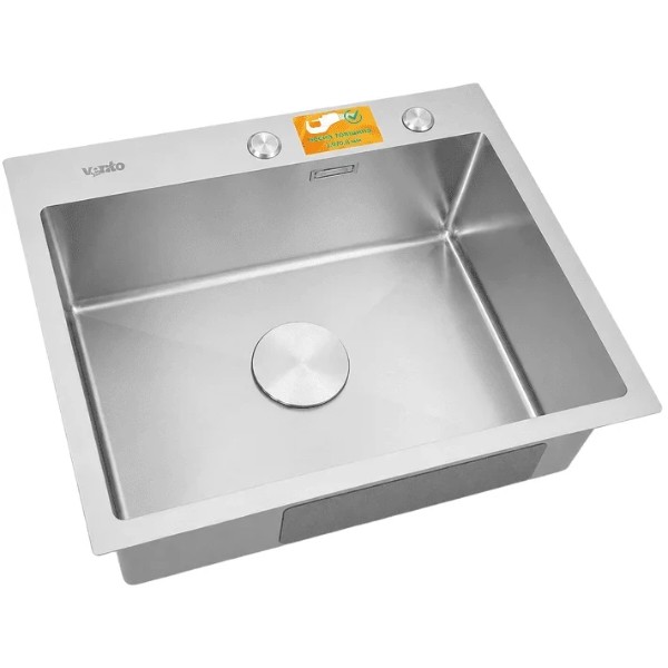 Фото - Мойка кухонная Ventolux HMKS 6045 SS MC DECOR 3/0,8