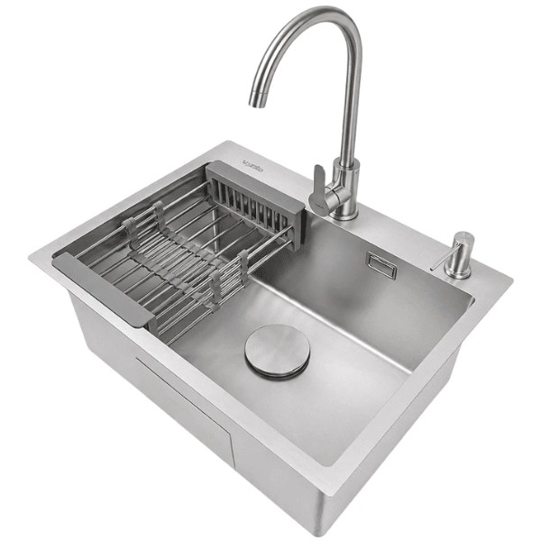 Фото - Мойка кухонная Ventolux HMKS 6045 SS 3/0,8
