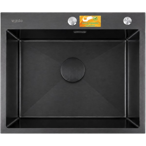 Фото - Мойка кухонная Ventolux HMKS 6050 PVD BKS 3/0,8