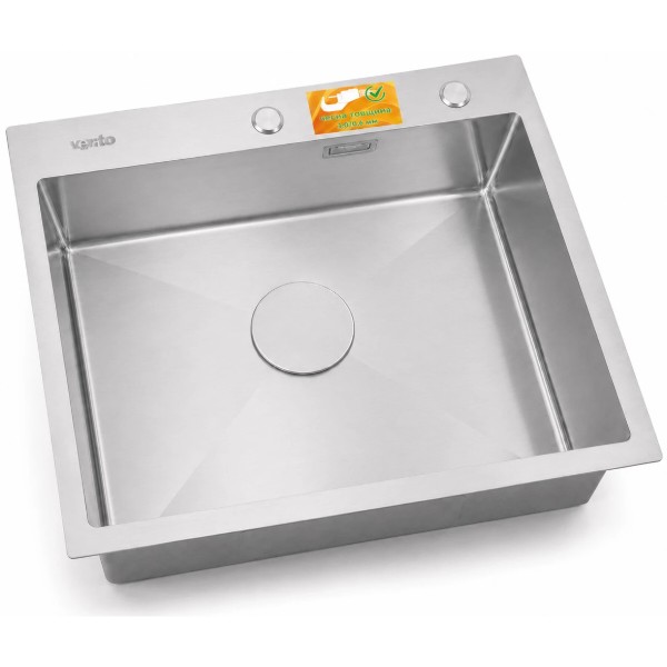 Фото - Мойка кухонная Ventolux HMKS 6050 SS MC DECOR 3/0,6