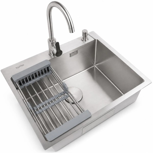 Фото - Мойка кухонная Ventolux HMKS 6050 SS MC DECOR 3/0,6