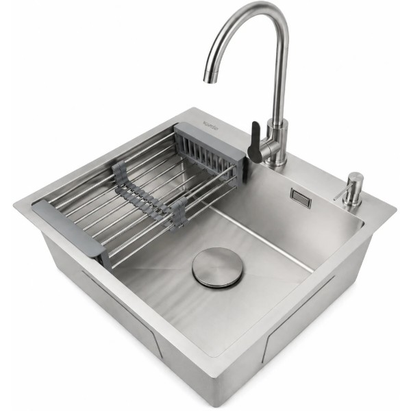 Фото - Мойка кухонная Ventolux HMKS 6050 SS MC DECOR 3/0,6
