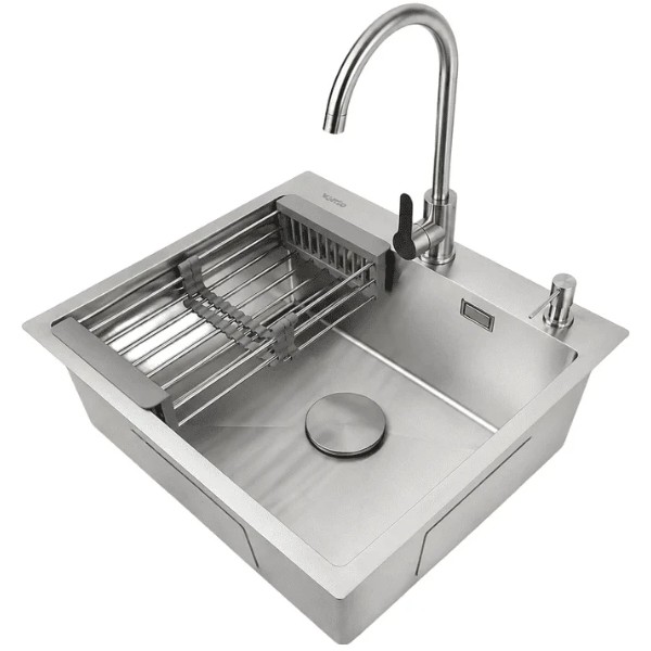 Фото - Мойка кухонная Ventolux HMKS 6050 SS MC DECOR 3/0,6