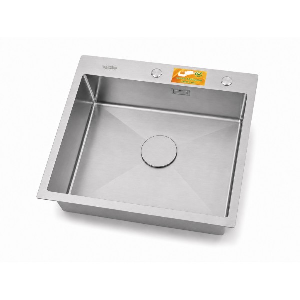 Фото - Мойка кухонная Ventolux HMKS 6050 SS MC DECOR 3/0,8