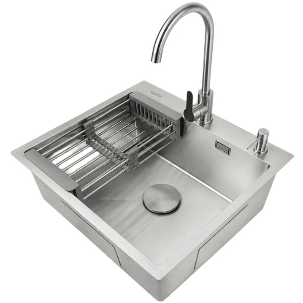Фото - Мойка кухонная Ventolux HMKS 6050 SS MC DECOR 3/0,8