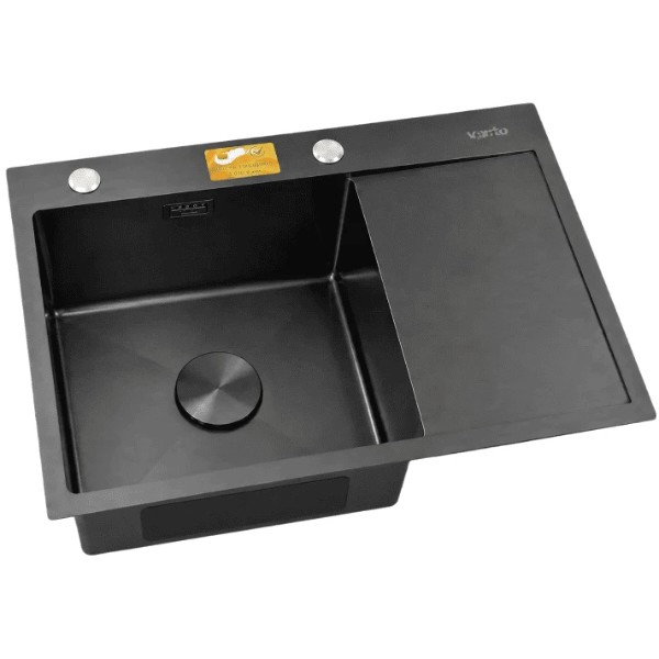 Фото - Мийка кухонна Ventolux HMKS LW 6550 PVD BK 3/0,8