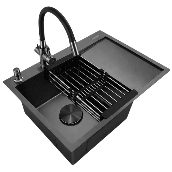 Фото - Мийка кухонна Ventolux HMKS LW 6550 PVD BK 3/0,8