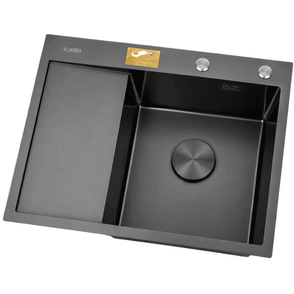 Фото - Мойка кухонная Ventolux HMKS RW 6550 PVD BK 3/0,8