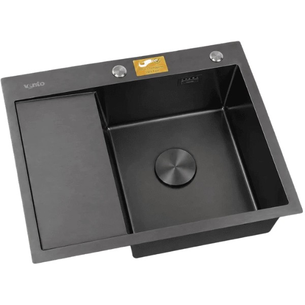 Фото - Мойка кухонная Ventolux HMKS RW 6550 PVD BK 3/0,8