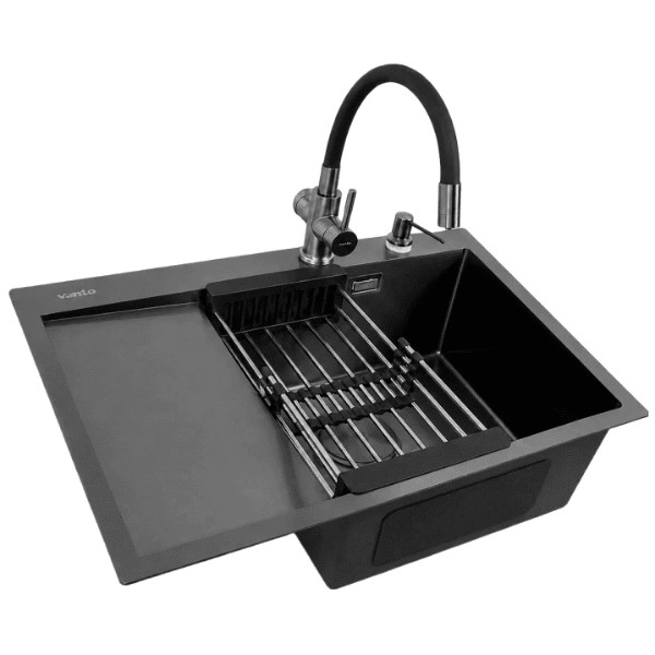 Фото - Мойка кухонная Ventolux HMKS RW 6550 PVD BK 3/0,8