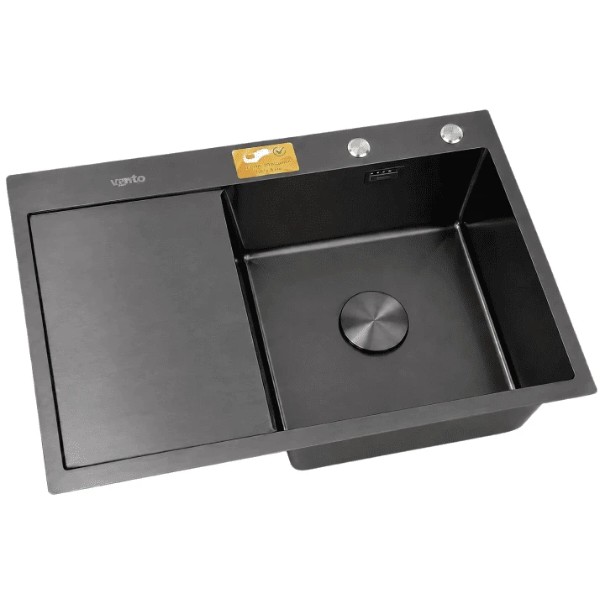 Фото - Мийка кухонна Ventolux HMKS RW 7850 PVD BK 3/0,8