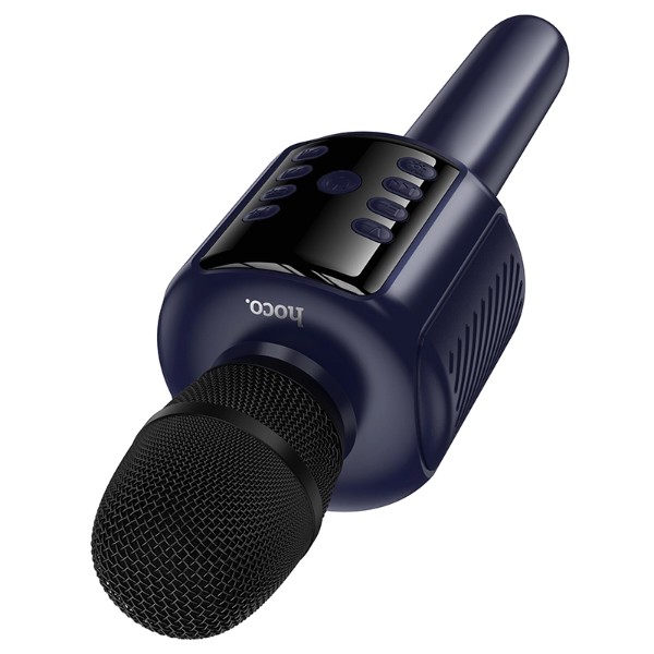 Фото - Микрофон вокальный беспроводной HOCO L24 5W Blue (6942007673785)