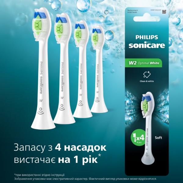 Фото - Насадка для зубной щетки Philips Sonicare HX6064/87 W2 Optimal White