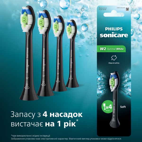 Фото - Насадка для зубної щітки Philips Sonicare HX6064/88 W2 Optimal White