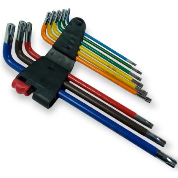 Фото - Набір гайкових ключів Haisser TORX 9 шт. T10-50 (109344)