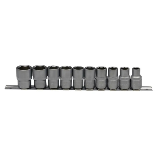 Фото - Набір торцевих голівок Haisser 1/2" 10-22мм 10 шт. (70189)