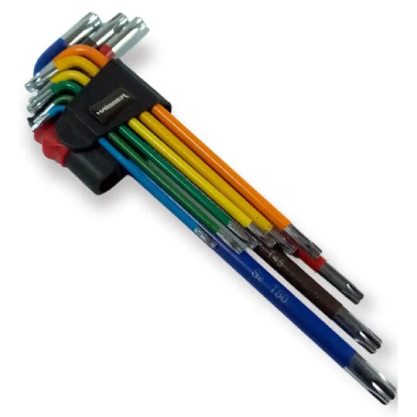 Фото - Набір гайкових ключів Haisser TORX 9 шт. T10-50 (109344)